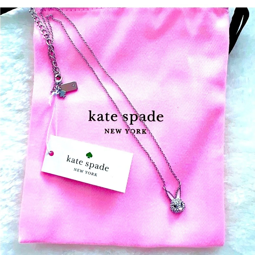 Kate Spade Novelty Magic Rabbit Mini Bunny Pendant Necklace
